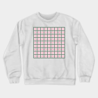 Green & Pink Tattersall Crewneck Sweatshirt